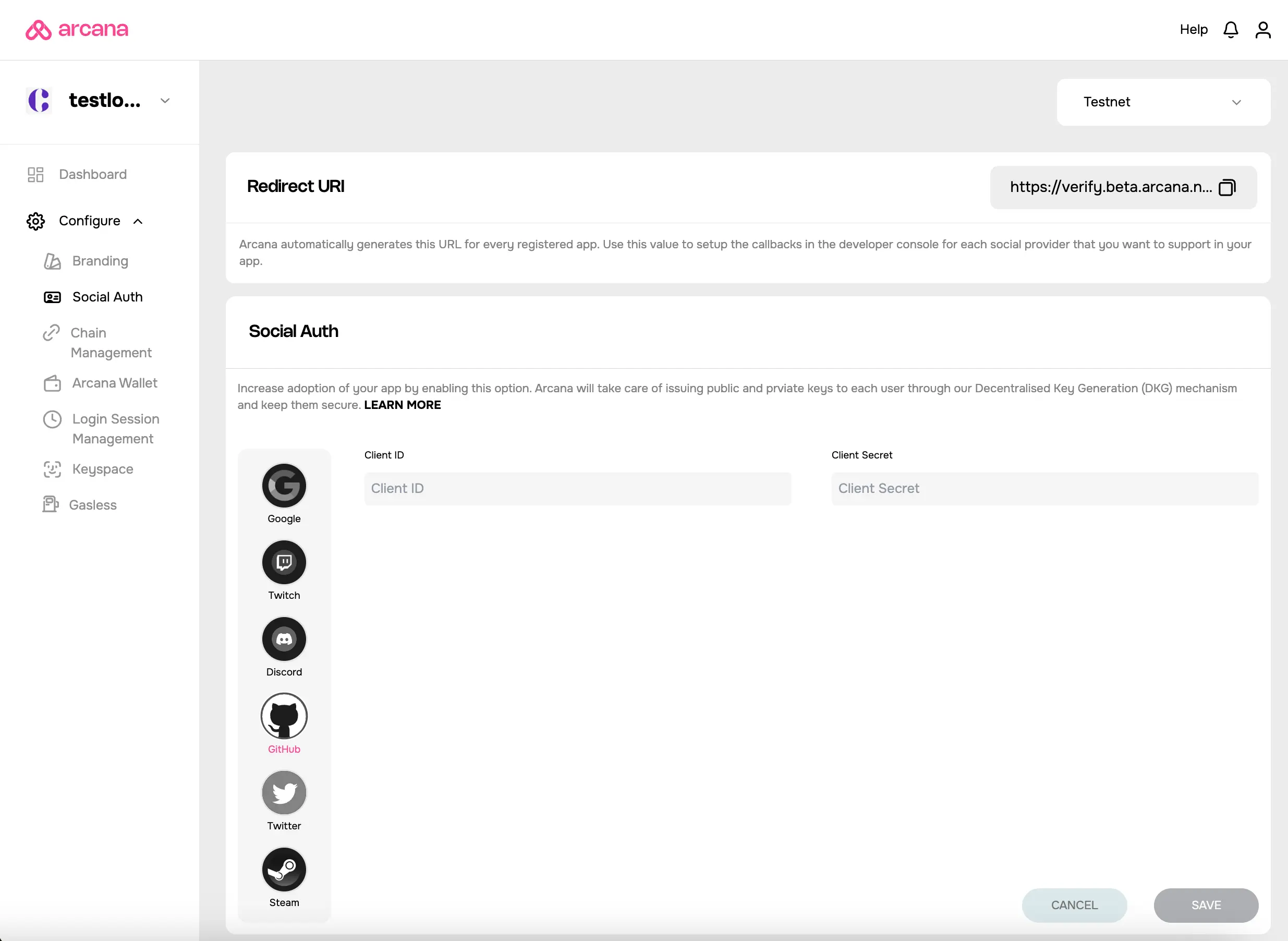 Update GitHub ClientID