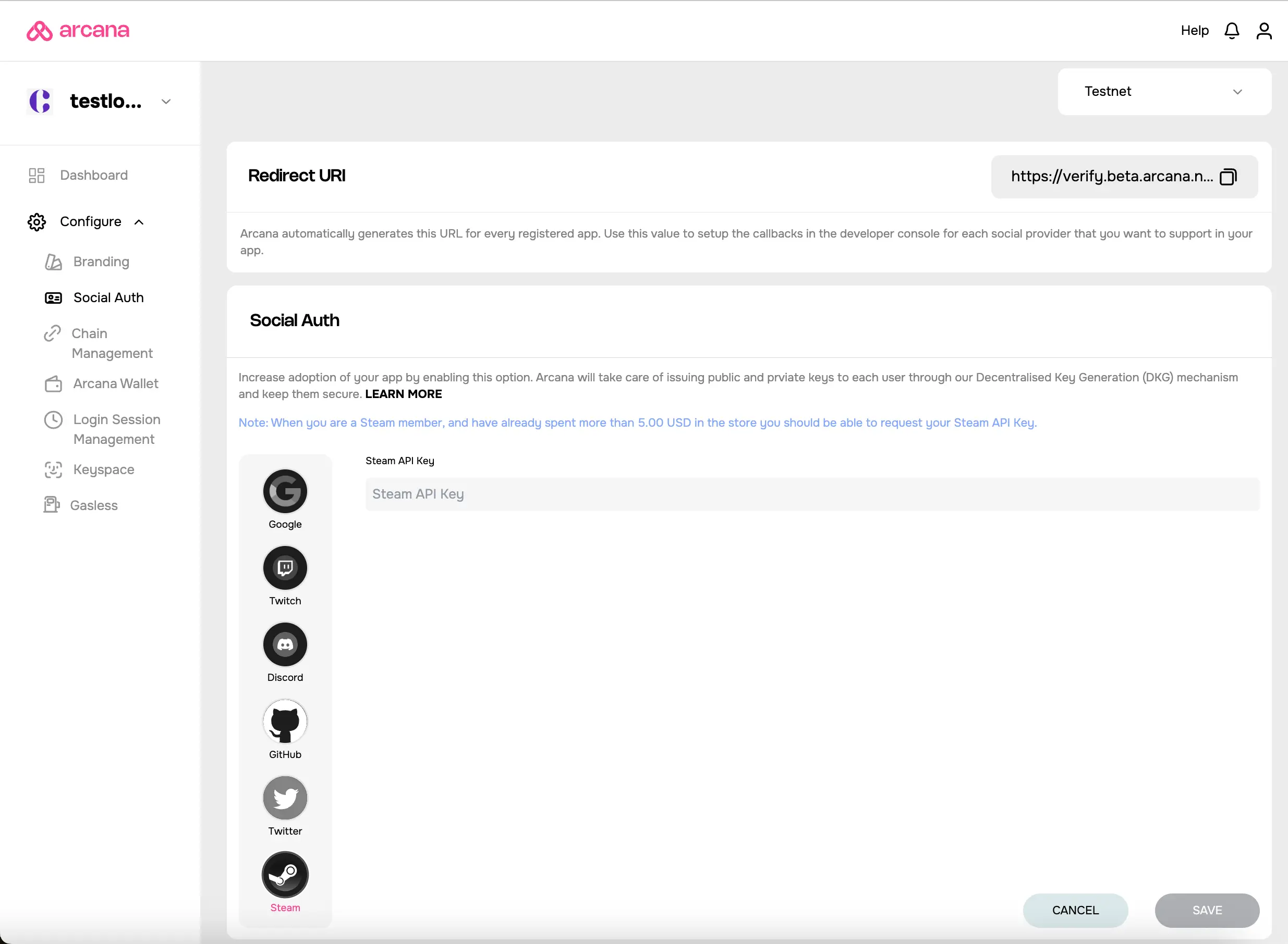 Steam Config Dashboard