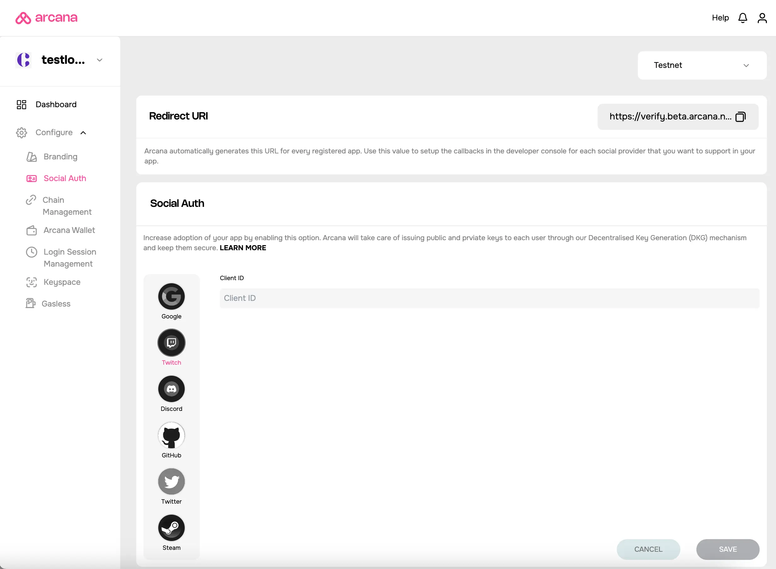 Update Twitch ClientID