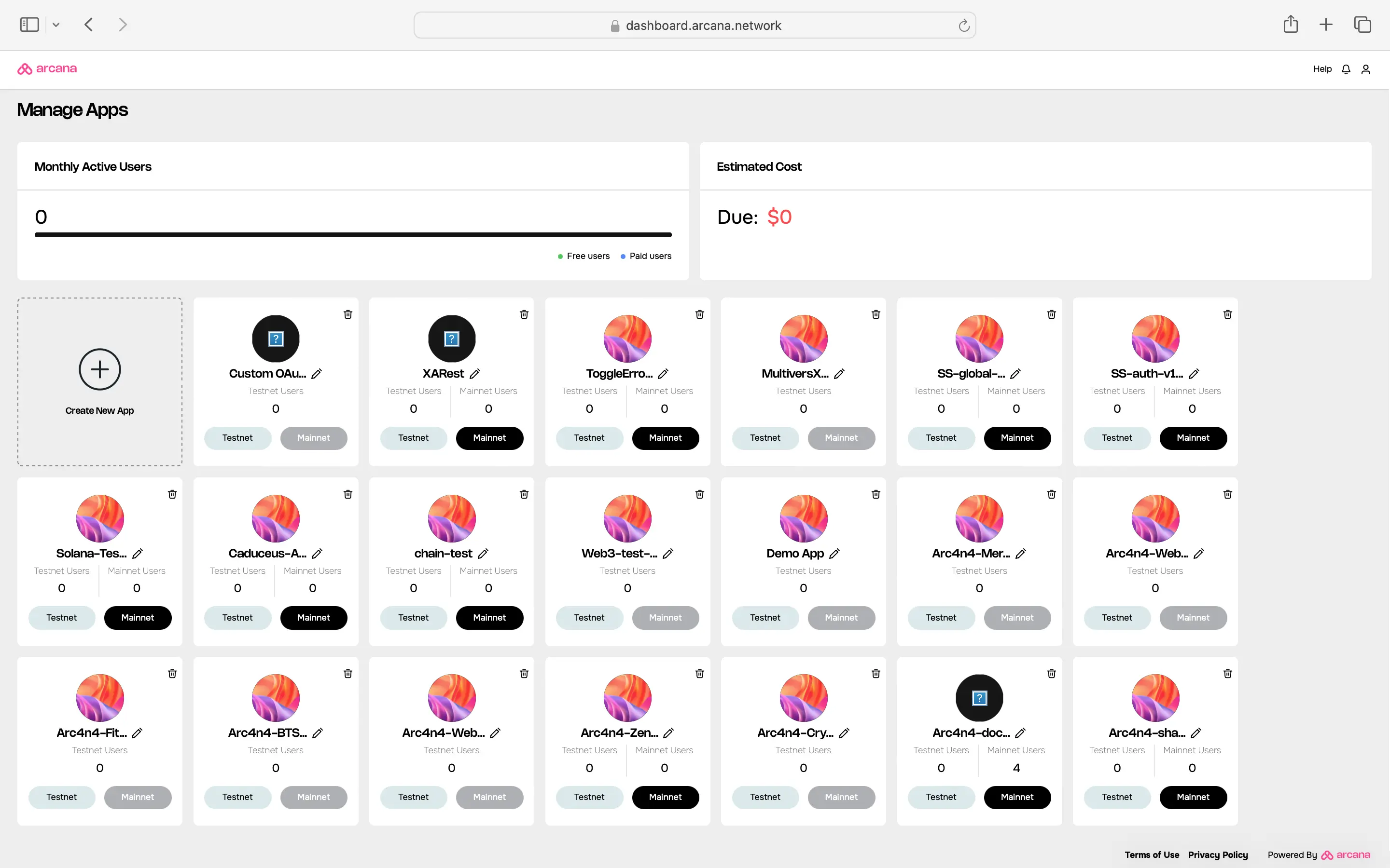 Switch to Testnet