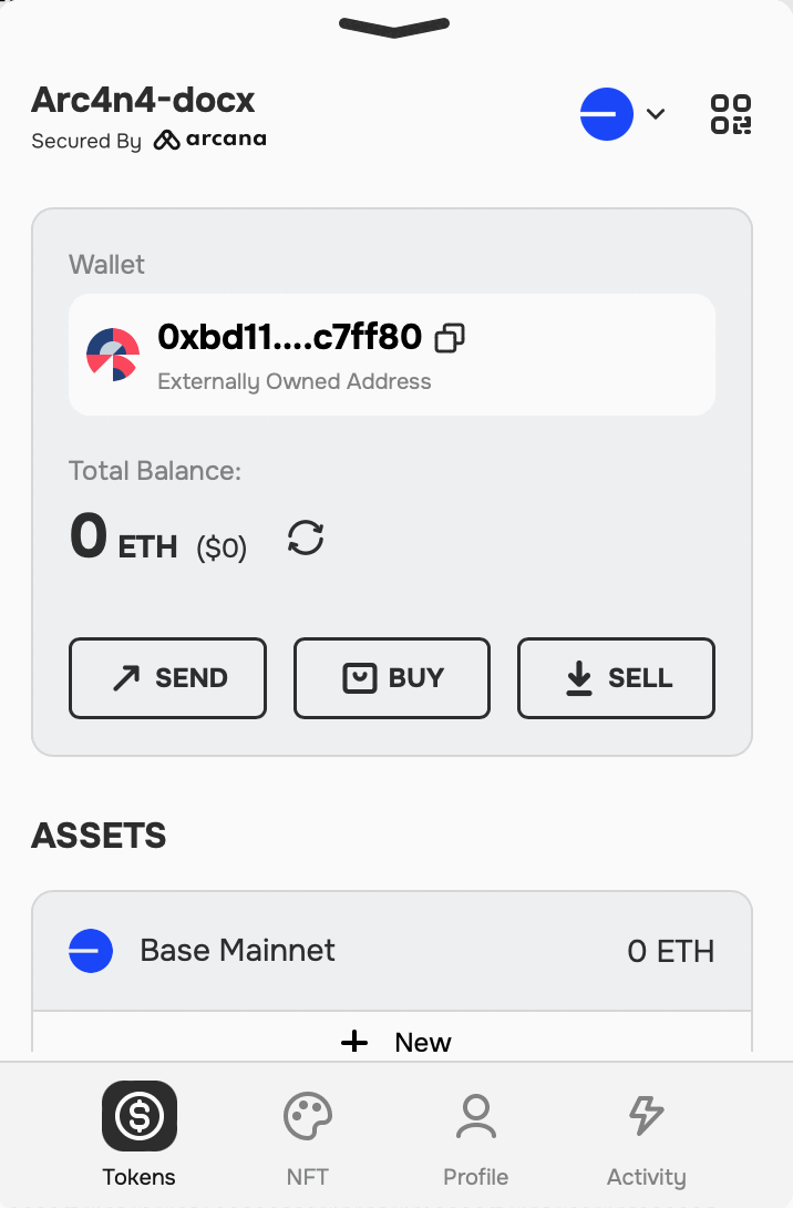 Display newly added chain in the wallet