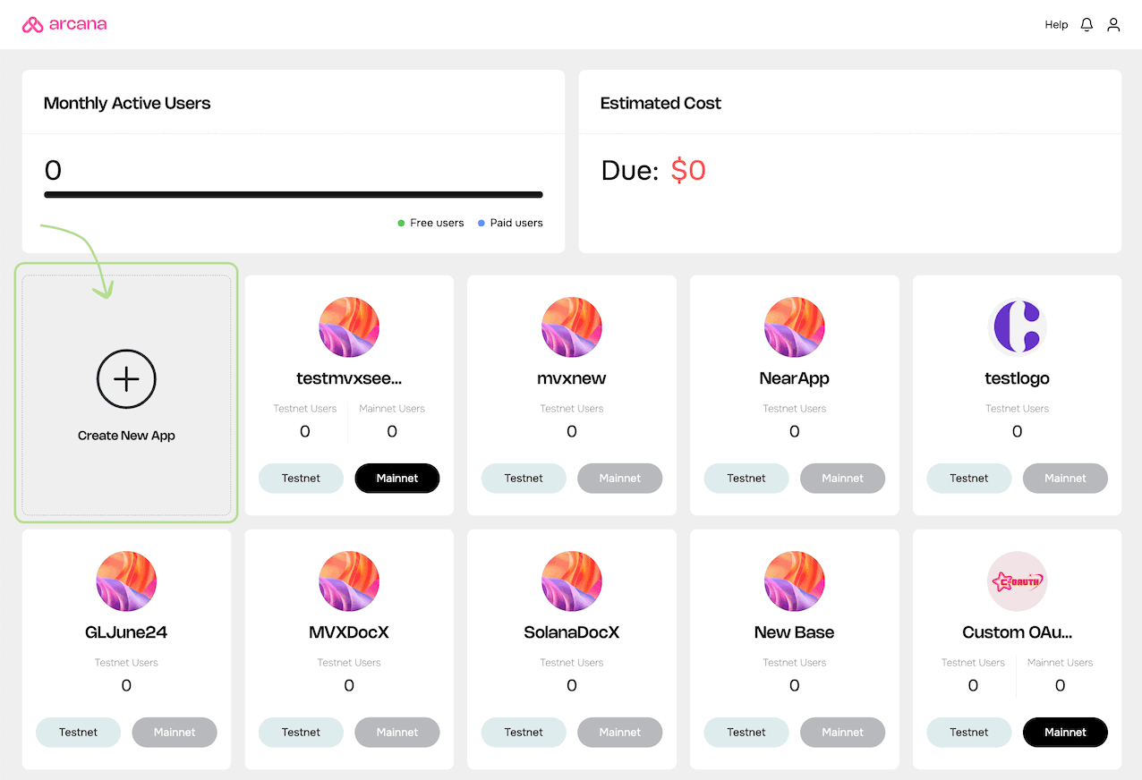 Register dApp