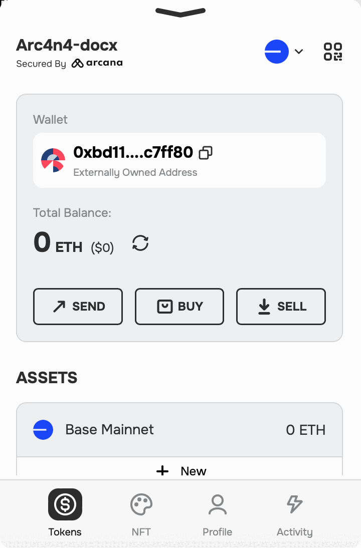 Default subset of chains in wallet UI