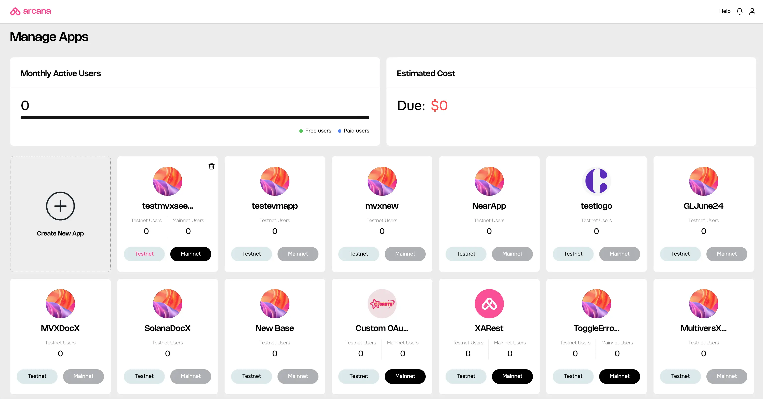 Manage Apps