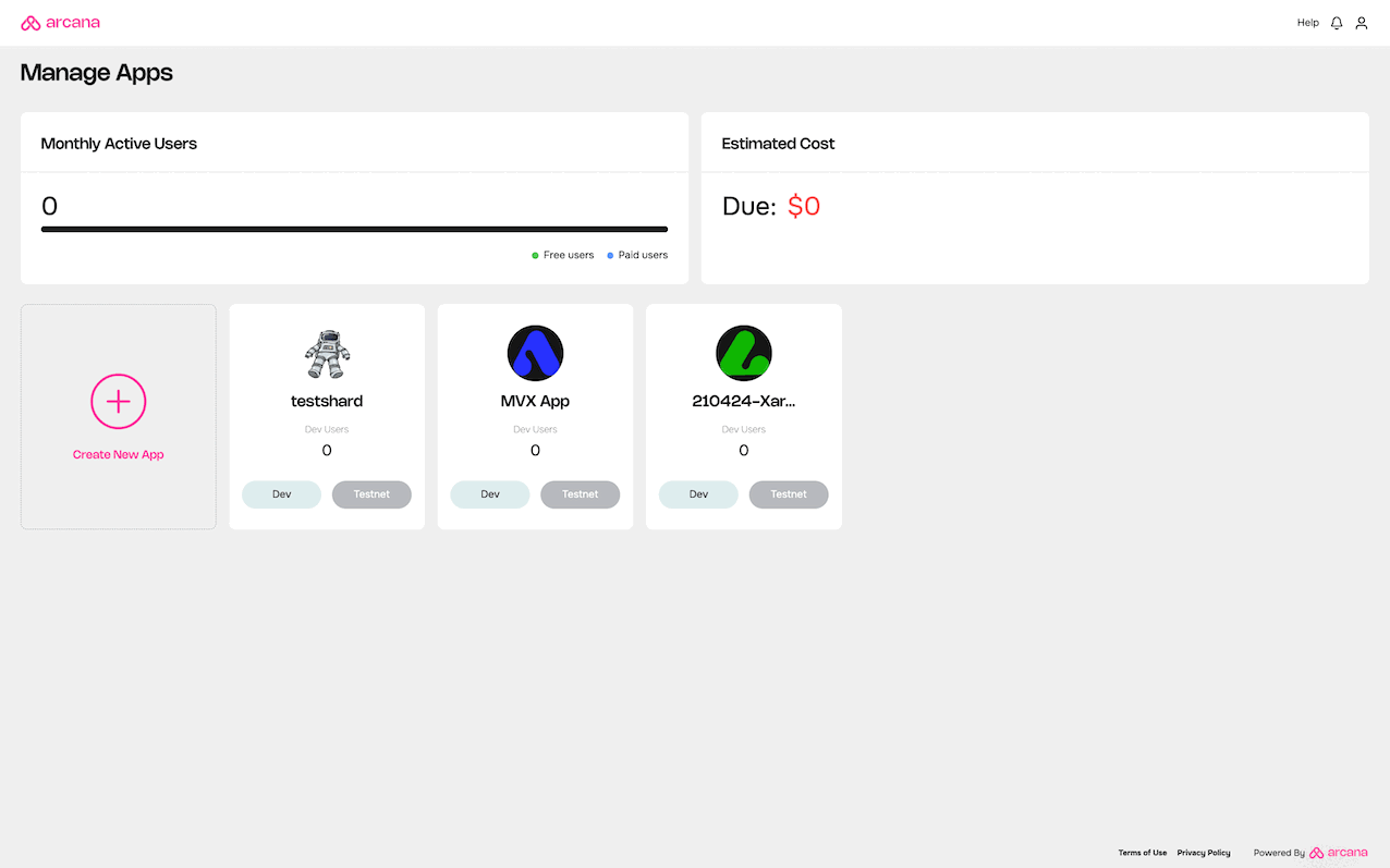 Register MultiversX App
