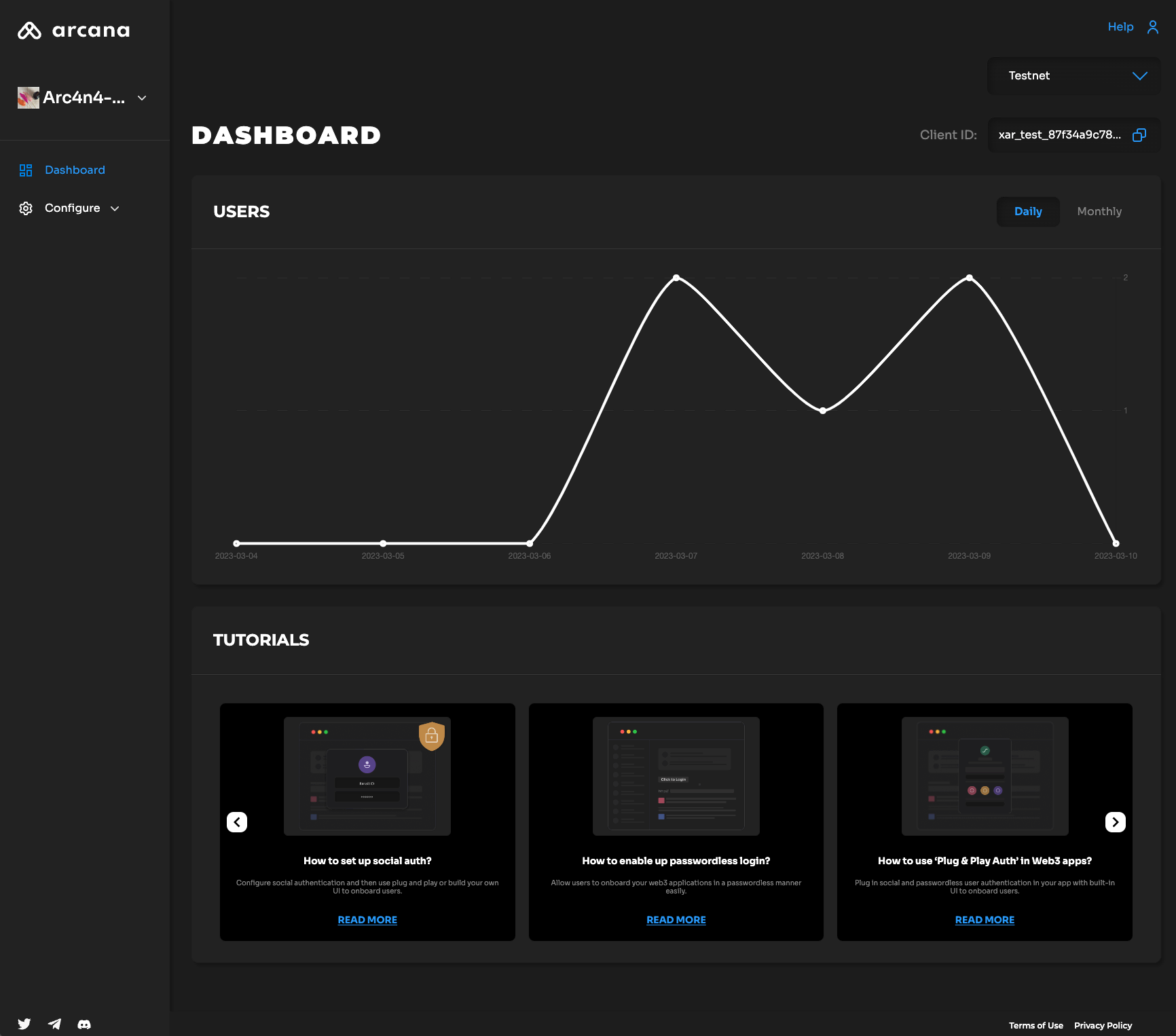 Dashboard Usage Metrics