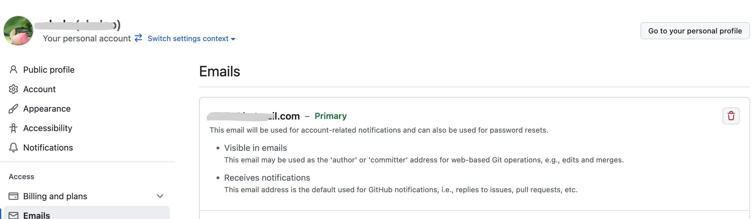 GitHub Profile: Email Visible